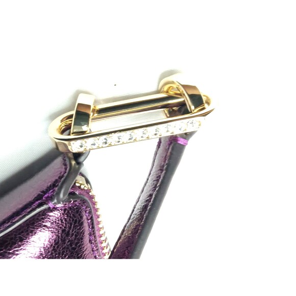 Kate Spade Nina Shoulder Bag Metallic Dark Raspberry MSRP $369 - Picture 11 of 11